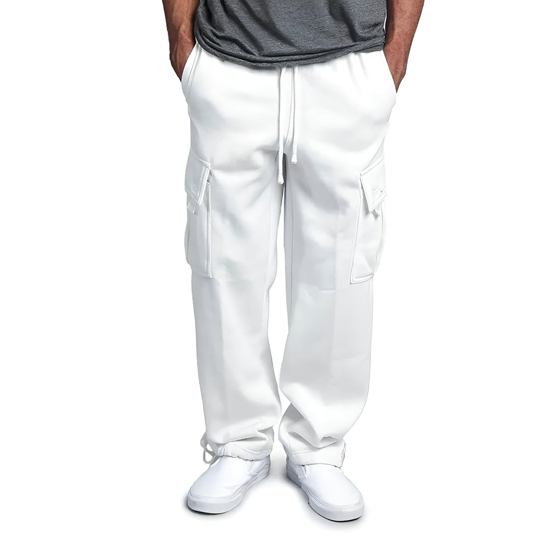 Federico - Fleece Cargo Sweatpants - Bellaro Fashion