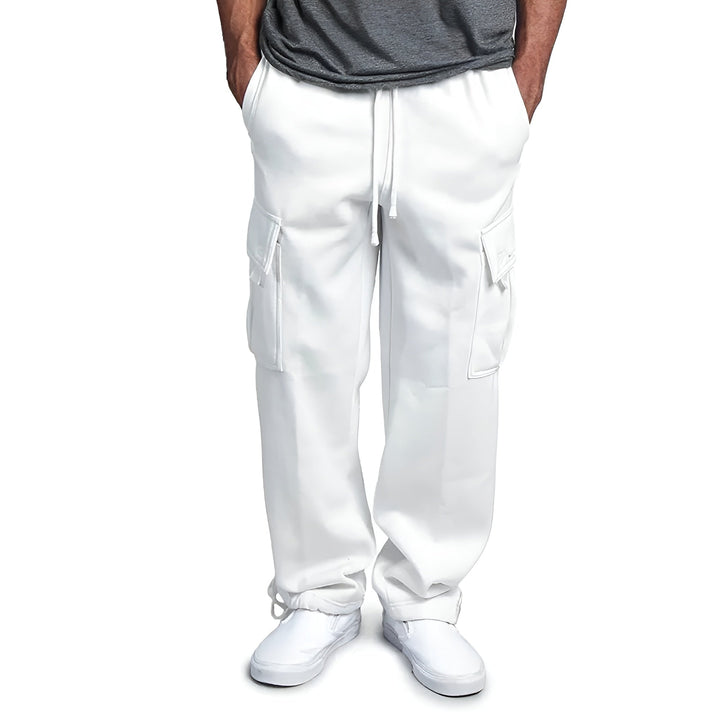 Federico - Fleece Cargo Sweatpants - Bellaro Fashion