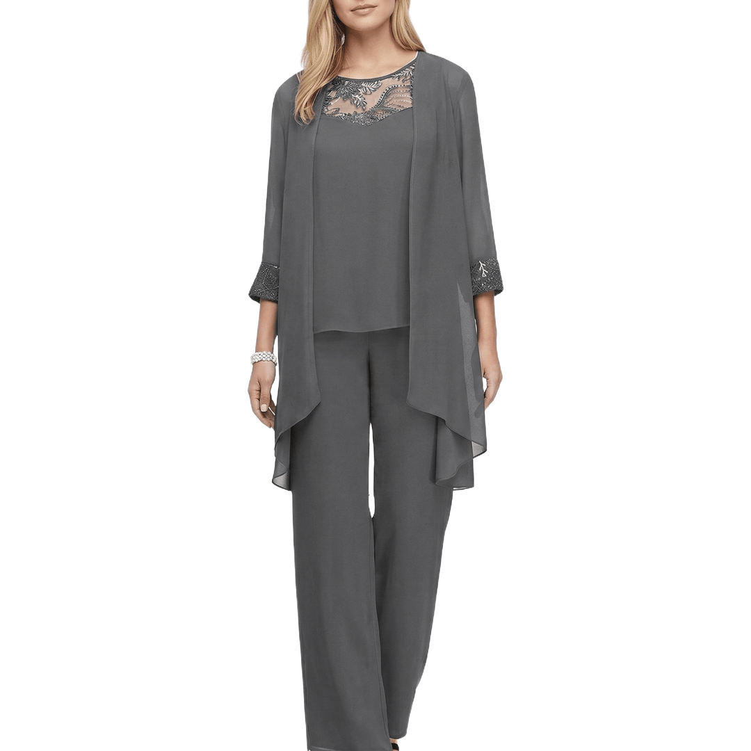 Iva - Elegant Three - Piece Set - Bellaro Fashion