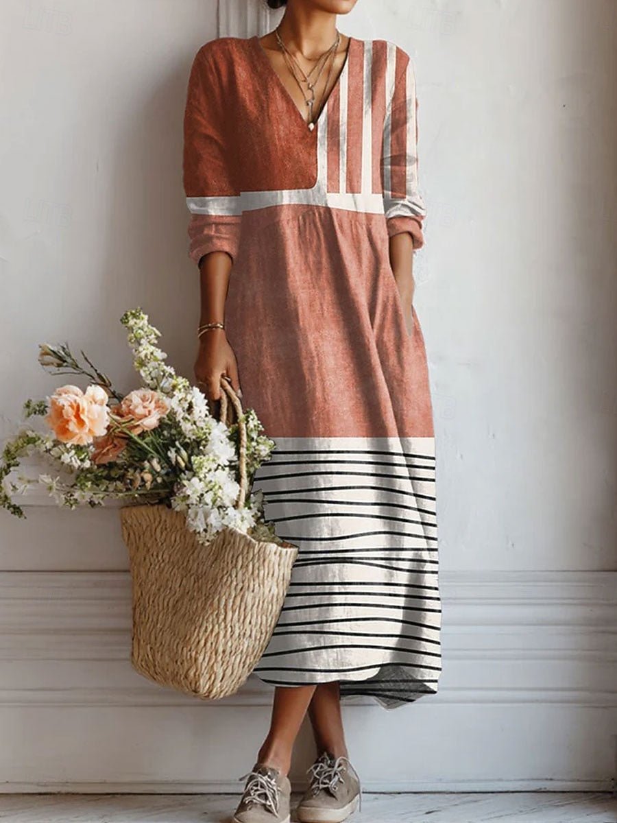 Madison - Effortless Floral Pattern Maxi - Bellaro Fashion