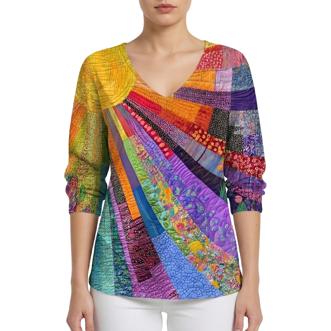 Nina - Colorful Vintage T-Shirt - Bellaro Fashion