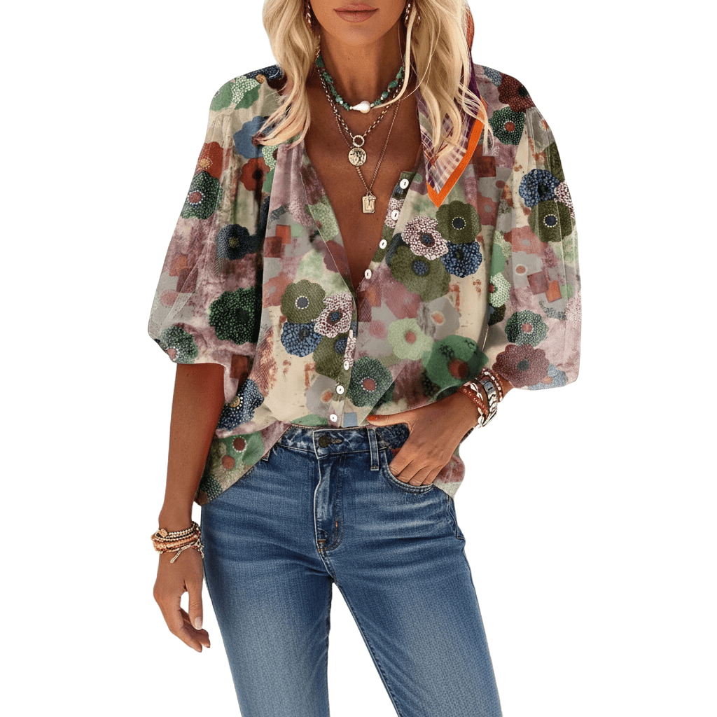 Nora - Comfortable Elegant Blouse - Bellaro Fashion