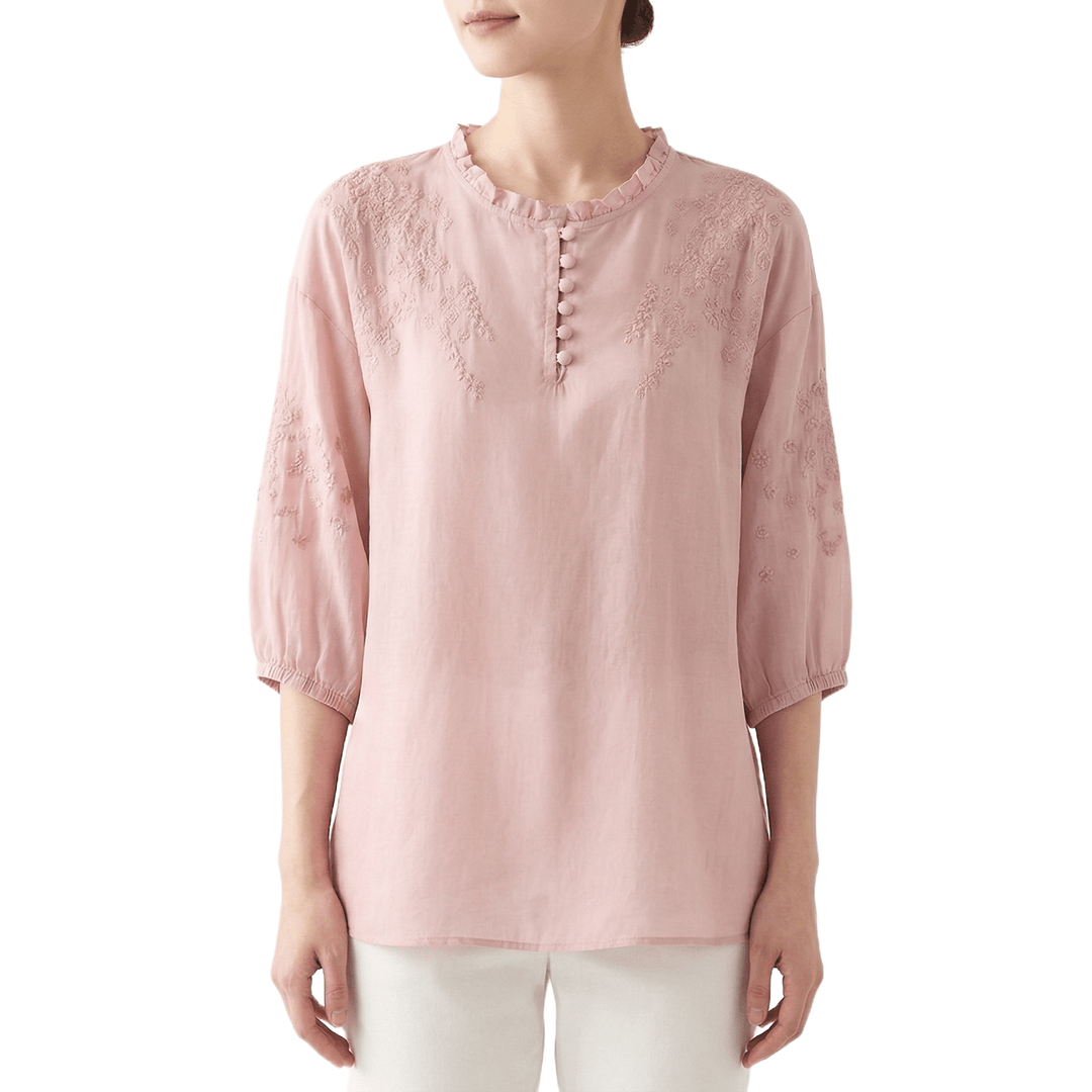 Nova - Elegant Button - Front Blouse - Bellaro Fashion